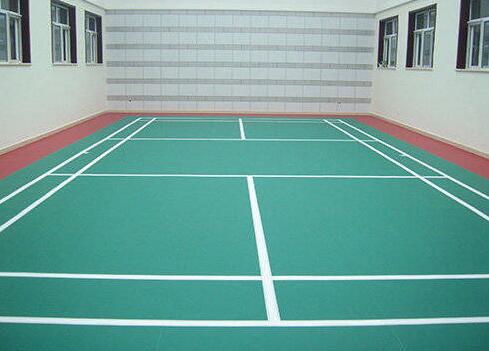標(biāo)準(zhǔn)羽毛球場是如何劃線的？來看看安康球場地坪劃線施工是怎么做的
